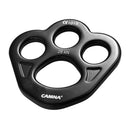 2Pcs High Strength 28KN Paw Rigging Plate Mountaineering Exploring Black