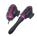6pcs/set 3 Sizes Detachable Handle Hair Roller Brush with Positioning Clips E3J8