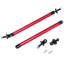 Red Adjust Front Bumper Lip Splitter Strut Rod Tie Support Bars For car 8"-11 FT