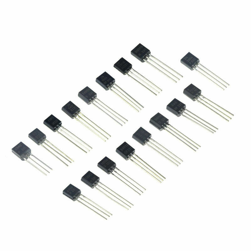 200PCS 10Types TO-92 In-line Transistor Box NPN TO-92 PNP BC337 2N2222 S8050