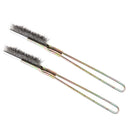 2pcs Straight Head  Stainless Steel Wire Brush Handheld Brush Cleaner Rust Paint