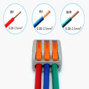 10pcs 3Way Connection Wire Reusable Spring LJver Terminal Block Electric CableLJ