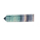 1PC Natural Fluorite Quartz Crystal Stone Colorful Striped Hexagonal Wand BX