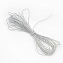 2pcs Beaded Lace Trim Ribbon Applique Sewing for Wedding Dress Collar Decor