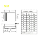 200pcs SMD diode Assorted Kit 20value*10PCS SS110 SS510 SS36 ES1D M7 M4 SEAU