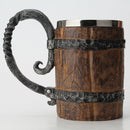Stainless Steel Mug Imitation Wood Cup Beer Coffee Cup Christmas Cup Bar