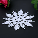 Christmas Snowflake Ornaments Sprinkles Tree Pendant 24 Pieces (White)