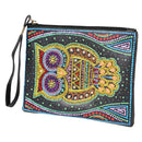 DIY Owl Special Shaped Diamond Painting Women Wristlet Bags Zipper Wallet