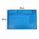 S-160 45x30cm Heat Insulation Silicone Pad Desk Mat Maintenance Platform Fo