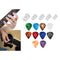 Celluloid Guitar Picks 10 Pack Guitar Plectrum 0.46mm Thin in Metal Case with 5