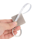 1pc Mini practical tape measure keychain key chain ring keyring key fob holderOZ