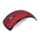 1200 dpi Wireless Mouse Gaming Mouse LED Foldable 3 button 2,4GHZ Red + Bla V7X1