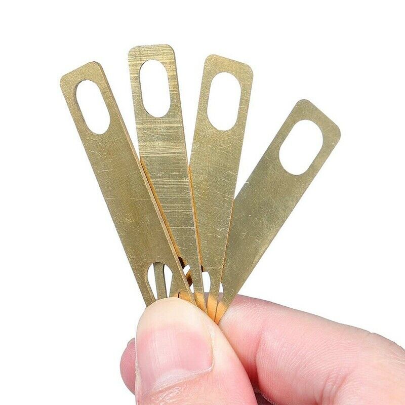 4Pcs Brass Neck Metal Shims 0.2mm 0.5mm 1mm Thickness for ST Electric Guita
