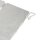Outdoor Camping Picnic Cooker Gas Stove Fold 10 Plates Wind Shield Screen Si A