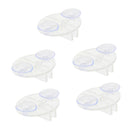 5pcs Lucency Plastic Aquarium Fish Tank Partition Divider Clip Breeding Separate