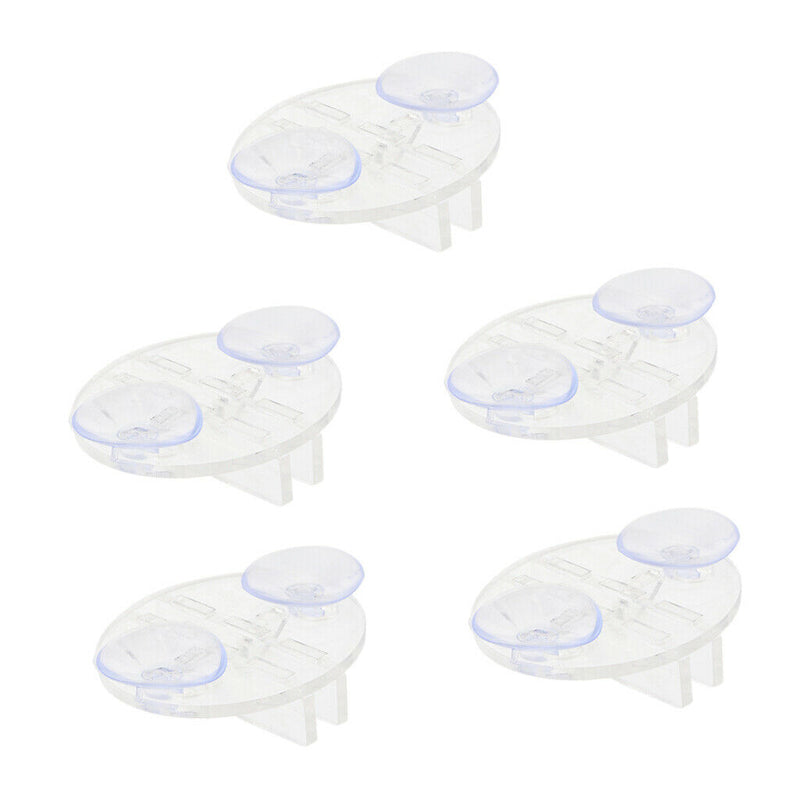5pcs Lucency Plastic Aquarium Fish Tank Partition Divider Clip Breeding Separate