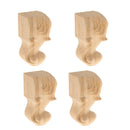 4 x Solid Wood Sofa Legs Furniture Legs Replacement Plinth for Cupboard Ottoman