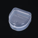 1pc dental box denture teeth storage case mouth guard container 6.4x6.5x3.5cm ES