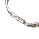 1PC Snap Bracelet Fit Snap Button Carve Flower Magnetic Tube Bar Clasp 19cm
