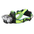 30000LM 5X XM-L T6 LED  Headlamp Headlight + USB Cable +2X Batteries