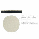 3Pcs 5inch Wool Polishing Buffing Pad Bonnets and Backing Pad (4 inch) with