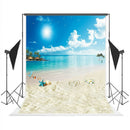 1.5*2.1M(5*7ft) Wedding Photography Backdrops Blue Sky and White Clouds SandF5V9