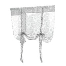 Beauty Floral Tie Up Roman Curtain Shade Small Window Voile Drape Sheer