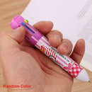 Ten Color Retractable Pen - Retro Pen Multicolor Inks Pen 10-in-1 0.5mm V6D5