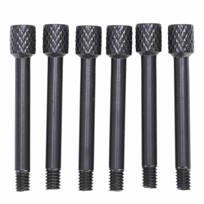 6 Pcs Brass Electric Guitar Tremolo Bridge Saddle Clamp Lock string Screw/S