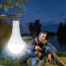 2 Pieces Solar Power Light Bulb Camping Tent Lamp LED Hiking Fishing Outage