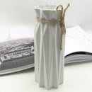 Origami Plastic Vase White Imitation Ceramic Flowerpot Flower Basket