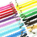 10x Nylon Mixed Color Lace Edge Zipper Puller DIY Craft Zip Tailor Sewin OBL