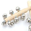 Baby Rattle Ring Wooden Toys Musical Instruments 0-12 Months Music Education JR