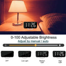 Digital Alarm Clock,6 Inch Large Led Display With Dual Usb Charger Ports Au H4P6