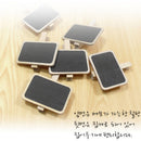 Standing Wooden Photo Holder Card Paper Note Memo Clip Desk Decor  LJ