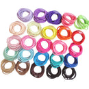 50Pcs Hot Mixed Color Baby Girl Tiny Hair Bands Elastic Ties Ponytail Holder