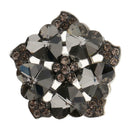 Crystal Rhinestone Button Buckle DIY Applique Patch For Sweater Coat Decor