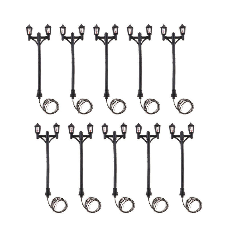 10pcs Mini Street LED Light for Micro Landscape Railway Train Decoratives