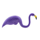 Pack Flamingos Plastic Yard Garden Lawn Grassland Art Ornaments Purple