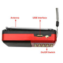 Mini Portable FM Radio LCD Digital MP3 Player Speaker Rechargeable AUX USB TF