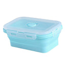 Folding Silicone Bowl Lunch Box Food Container for Office School Camping
