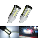 2x 6500K 33LED Car Light Bulbs Back Up License Reverse Super White Xenon