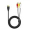 HDMI Male to 3 RCA Video Audio AV Cable Adapter For 1080P HDTV DVD cvb LGZ