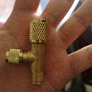 1/4"-1/4" R22 Refrigeration Charging Adapter Air Conditioning Valv Charging N8D7