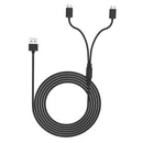 (3 Meters) 10FT 2 in 1 Multiple Charging Cord with USB C Compatiable for