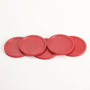 5Pcs Red 2-inch  Mini Air Hockey Table Pucks 50mm Puck Children Table New