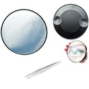 10x Magnifying Lighted Portable Elegant Travel Magnifying Makeup Mirror Black