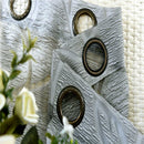 Pair Window Curtain Sheer Voile Tulle Curtain Grey 100x250cm