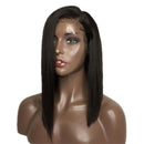 Side Lace Predecessor Wig Brazilian Remy Hair Short Straight Hair Bob Wig w