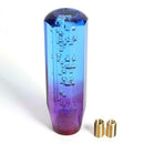 Car Gear Shift Knob Crystal Bubble Manual Gear Stick Lever Head Blue+Purple